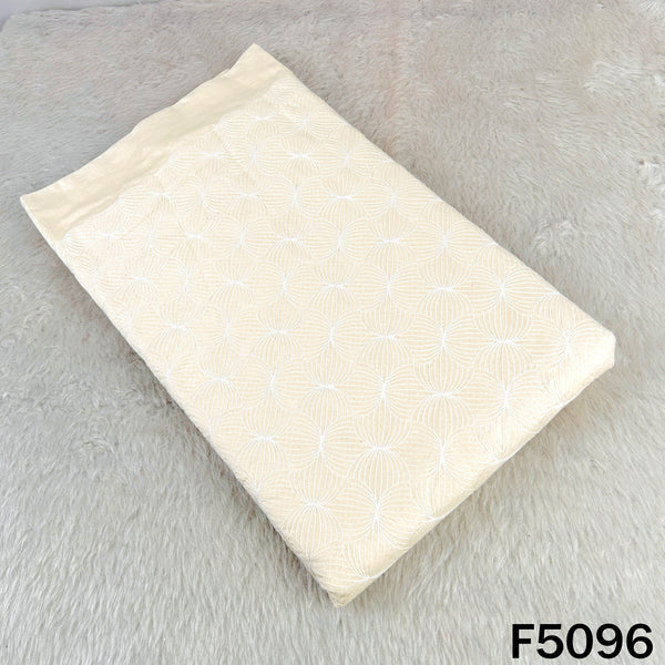 Thread Embroidered Chanderi Silk Fabric - F5096